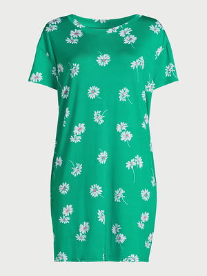 Joyspun Women's Short Sleeve Sleepshirt, Sizes S/M to 2X/3X - Yahoo Shopping