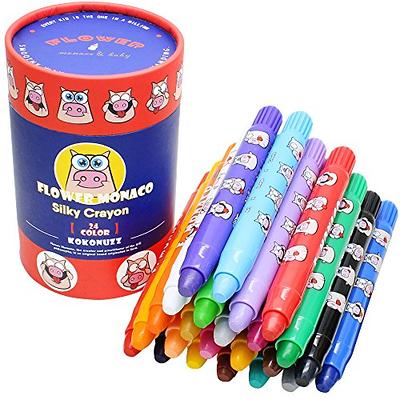 Jar Melo Jumbo Crayons for Toddlers, 36 Colors Twistable Crayons Non Toxic  Washable Crayons Silky Large Big Baby Crayons, Ideal Art Supplies Gift for