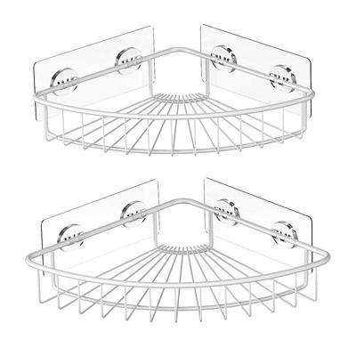 JNDETOP Shower shelves, Adhesive Clear Acrylic Bathroom Shower caddy  Organizer, Transparent No Drilling Wall Mount Shower Storage - Yahoo  Shopping