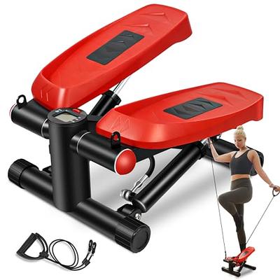 MIAOLLUN Stair Stepper for Exercise, Mini Steppers with Resistance Band,  Hydraulic Mute Stepper with LCD Monitor and Resistance Bands for Home Gym  Workout,Red - Yahoo Shopping