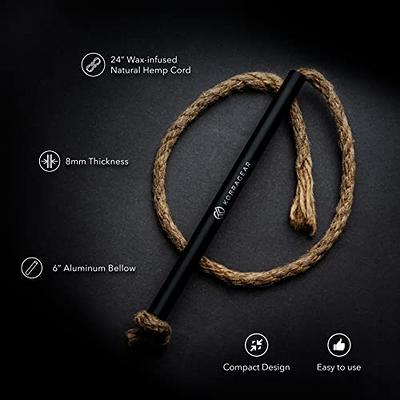 10 Pcs Tinder Fire Starter Rope with 10 Pcs Aluminum Sleeve Tinder Tube  Waterproof Wax Wick Survival Wick Cords Fire Starter Accessory for Fire  Starting When Camping Hiking Trekking Outdoor Adventure