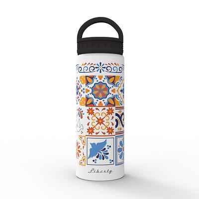 Mainstays 24 FL oz Arctic White Solid Print Insulated Stainless Steel Water  Bottle with Flip-Top Lid 