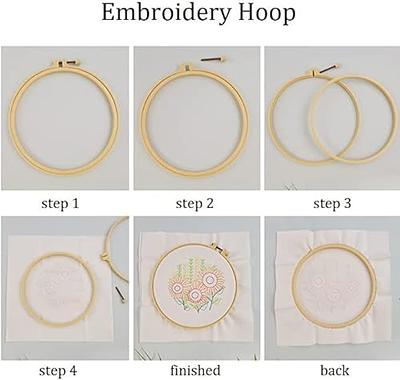CRAFTILOO Learn The Stitches Butterfly Embroidery Kit for Beginners Beginner Embroidery Kit with Stamped Embroidery Patterns. Embroidery Kits.