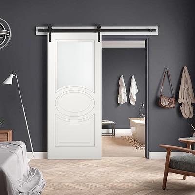 Bypass Closet Doors 72 x 80 inches with Hardware, Planum 0010 Chocolate  Ash, Wheels Pulls Rails