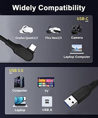 CableCreation 16FT Link Cable Compatible with Meta Quest  Pro/Quest3/Quest2/Pico4, USB to USB C 3.1 Cable 5Gbps High Speed VR  Headsets Accessories