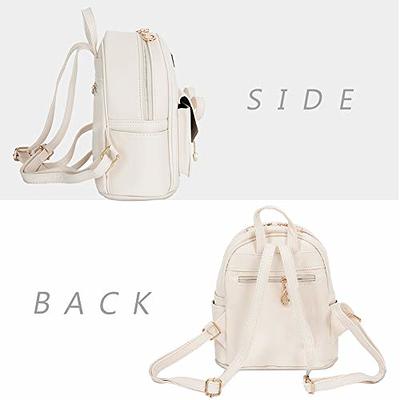 I IHAYNER Girls Fashion Backpack Mini Backpack Purse for Women Teenage  Girls Purses PU Leather Pompom Backpack Shoulder Bag