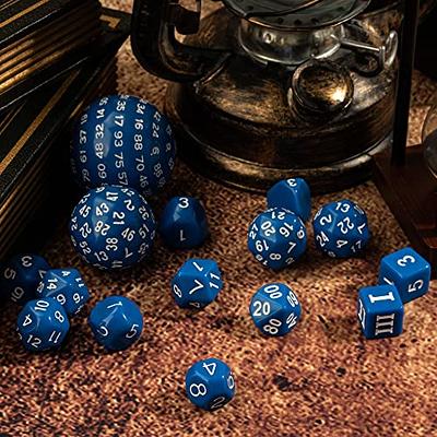 Poludie Dark Green Resin Dnd Dice Set D4~d20 Polyhedral Dice Suitable For  Dungeons And Dragons Role-playing Board Game Rpg Dd Magic Dice