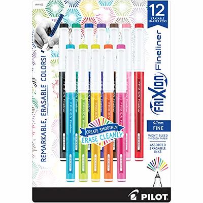 Pilot® FriXion Ball Erasable Gel Pens, Fine Point, 0.7 mm, Assorted Ink  Colors, Pack Of 8 Pens