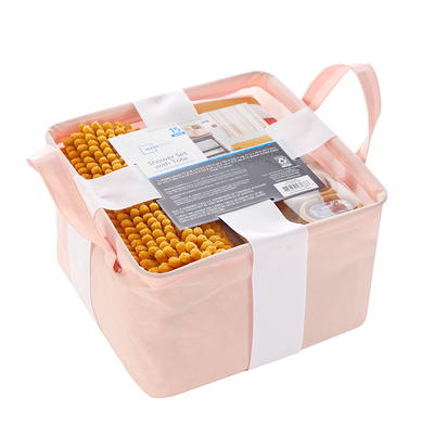 mDesign Plastic Shower Caddy Storage Organizer Utility Tote - Rose  Pink/Satin