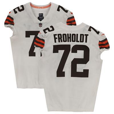 Hjalte Froholdt Cleveland Browns Game-Used #72 Brown Jersey vs