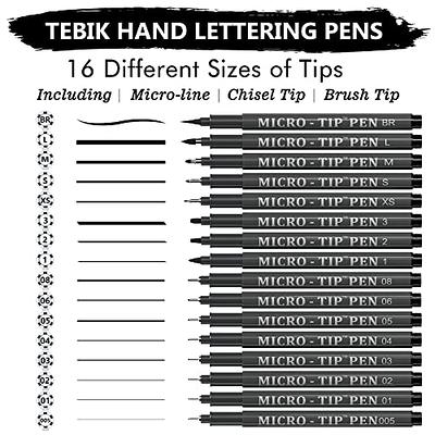 Craft 'n' Beyond Calligraphy Brush Pens Pack of 10 Markers for Hand  Lettering, Art Drawing, Sketching, Scrapbooking, Journaling - Beginner Kit  with