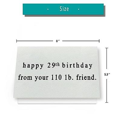 TQDaiker Happy Birthday Card for Dear Friend, Hilarious Birthday Card for Men Women Him Her, Birthday Gifts for Best Friend