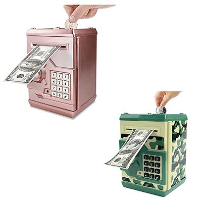 Rectangle Piggy Bank for Adults Big Size Kids Atm Savings Bank