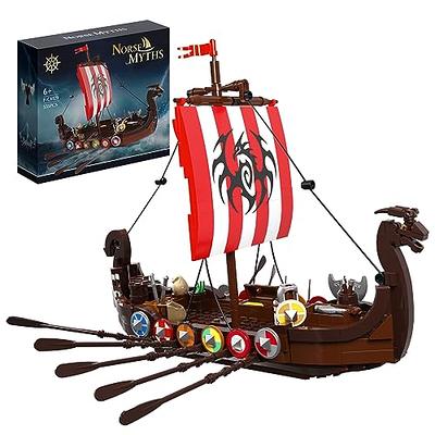 BRICK STORY Pirate Ship Building Sets Boat and Ship Model Pirate Toys  Building Blocks Pirate Ship Toys for Boys and Girls Pirate Adventure  Playset