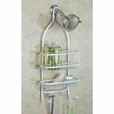 iDesign York Metal Wire Hanging Shower Caddy, Extra Wide Space