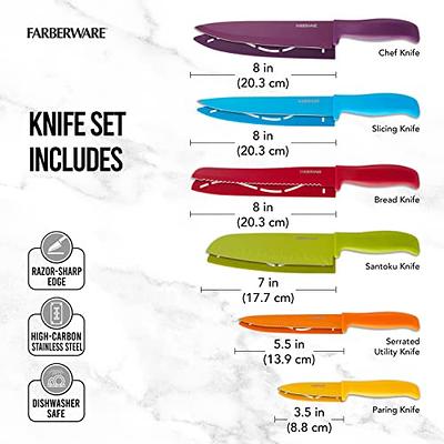 FARBERWARE Serrated Bread Knife & Chef Knife 2 pcs Kitchen Knife