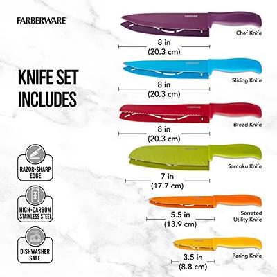  Farberware Ceramic Chef Knife with Custom-Fit Blade