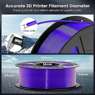 SUNLU Clear PLA Filament 1.75mm, Neatly Wound 3D Printer Filament  Transparent PLA Dimensional Accuracy /- 0.02 mm, Fit Most FDM 3D Printers,  1kg Spool (2.2lbs), 330 Meters, PLA Transparent 