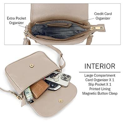 EVVE Small Crossbody Bags for Women Trendy Flap Saddle Purses with Tassel  Vegan leather Shoulder bag