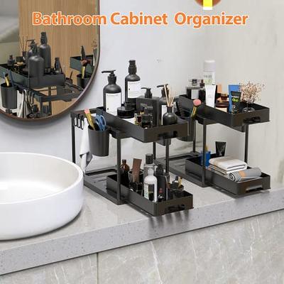 Libeder Under Sink Organizers and Storage,2 Tier Sliding Bathroom