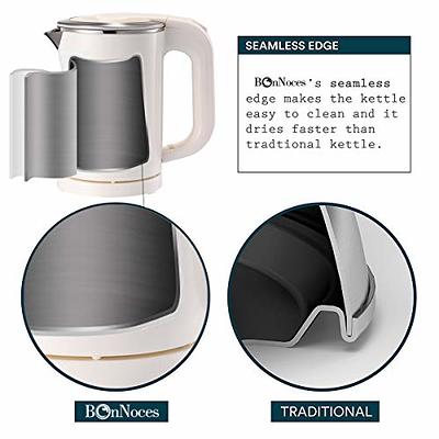 0.5L Small Electric Kettle - Portable Mini Stainless Steel Travel