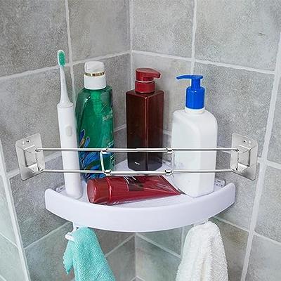 RV Camper Travel Trailer Bathroom Stick On Shower Corner Storage Bar RV  Accessory Toiletry Storage