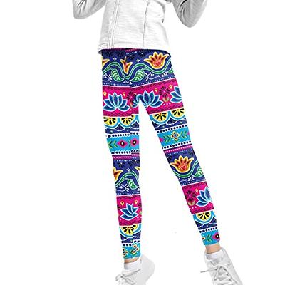 Showudesigns Boho Yoga Pants for Girls Leggings 8-9 Years Kids Clothes  Athletic Leggings Dance Sport Running Yoga Tights Activewear Rainbow Lotus  - Yahoo Shopping