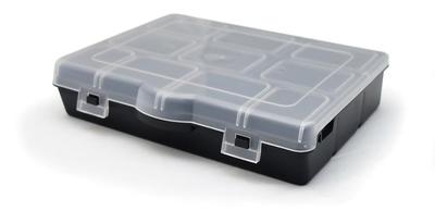 COMMANDER 10-Compartment Plastic Small Parts Organizer