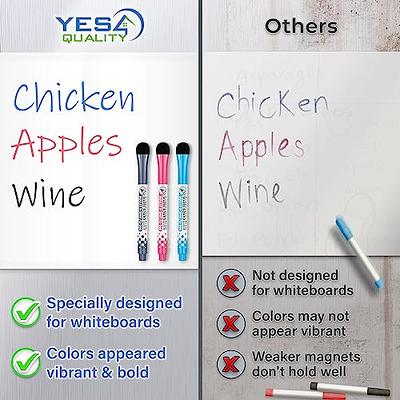 Magnetic Dry Erase Whiteboard Sheet for Fridge-Includes 7 Fine