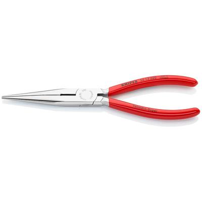 8 in. 1000-Volt Insulated Long Nose Pliers with Cutter and Chrome Plating  in Red/Yellow