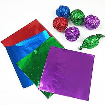 100Pcs/Pack Golden Aluminum Foil Candy Chocolate Cookie Wrapping Tin Paper  Party