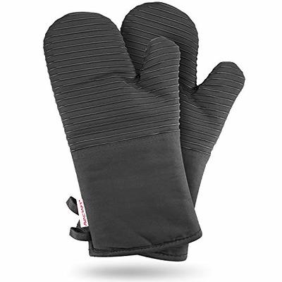 Loveuing Kitchen Oven Gloves - Silicone and Cotton Double-Layer Heat  Resistant Oven Mitts/BBQ Gloves/Grill Gloves - Perfect for Baking and  Grilling - Yahoo Shopping