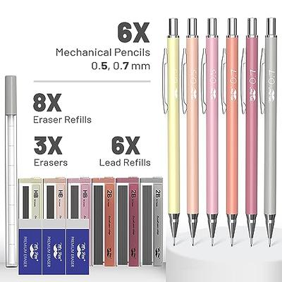  Mr. Pen Erasers - 6 Pack of Pencil Erasers With Cover