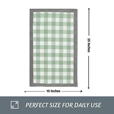 Sage Green Kitchen Towels - 100% Cotton, 6 Pack, 30x20 Large Size Sage  Tea Towels with Hanging Loop - Reusable and Washable Sage Green Dish Towels  