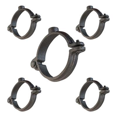 The Plumber's Choice 8 in. Clevis Hanger for Vertical Pipe Support in Standard Galvanized Steel (5-Pack)