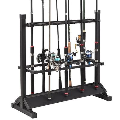 Vertical Fishing Rod Holders Wall-Mounted – Simple Deluxe Fishing Rod Rack,  Great Fishing Pole Holder and Rack for Garage, Store 6 Rods or Combos in  13.6 Inches, Vertical 6 Rod Racks, 1