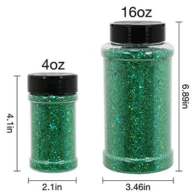 TORC 1 Pound Silver Holographic Glitter 16 OZ Mix Chunky Glitter Bulk for  Resin Craft Cosmetic Art Festival Decoration