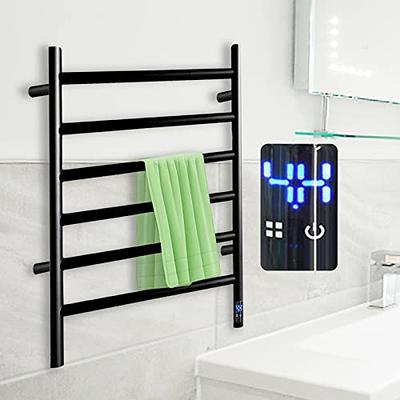 Stranthother Towel Warmer Wall Mount,Towel Heater Rack,Electric Heated  Towel Rack,Plug-in/Hardwired Towel Warmer Rack,with 2/4h Timer,Stainless  Steel 6 Bars Bath Towel Heater,Heated Drying Rack,Black - Yahoo Shopping