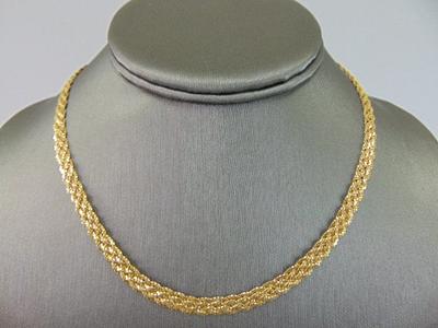 Mesh Necklace - 14K Yellow Gold