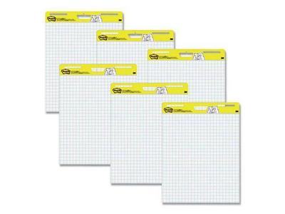 Post-it Self-Stick Easel Pads, 25 x 30, Yellow, 30 Sheets, 4/Carton