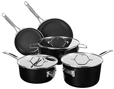 Gotham Steel 10-Pc. Stackable Pots And Pans Cookware Set With Utensils,  Color: Black - JCPenney