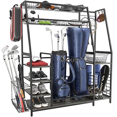 Mythinglogic Golf Storage Garage Organizer, Golf Bag Storage Stand