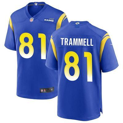 Austin Trammell Men's Nike Los Angeles Rams Bone Custom Game Jersey