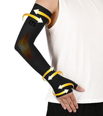  Ailaka Medical Compression Arm Sleeves For Men Women - 20-30  mmHg Lymphedema Compression Sleeves Support For Arms Pain