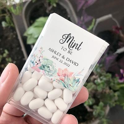 Wedding Mint Tins Wedding Mint Tins Mint to Be Tin Mints Personalized Mints  Wedding Decor Names and Date Wedding Mints 