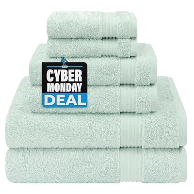 The Clean Store 6-Piece Pink Diamond Cotton Bath Towel Set (2-Bath Towels 2-Hand Towels and 2-Washcloths)