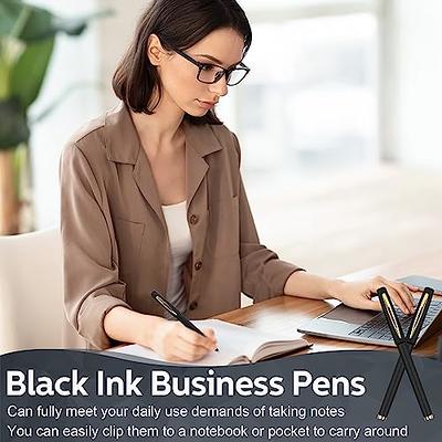 200 Pieces Retractable Ballpoint Pen Bulk Rolling Ball Refillable Pens Gel Medium Point Pens 0.5mm Refillable Ink Pens Ballpoint Bold Pens Office Scho