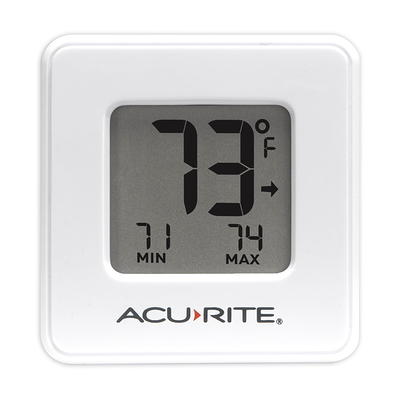 AcuRite Indoor Atomic Digital Wall Clock with Thermometer