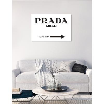 Wynwood Studio Fashion and Glam Wall Art Canvas Prints 'Parisian Road Sign' Road Signs - Gray, Gold