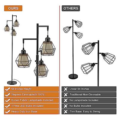 OttLite Standing Floor Lamp with Adjustable Neck, Craft Plus - 24w Compact  Fluorescent Lamp for Bright Natural Daylight - Modern Home Decor, for